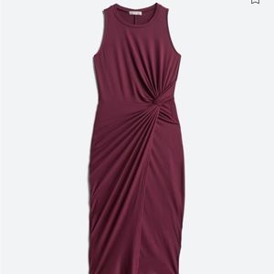 Nine Britton, Abigail ribbon knit midi dress.